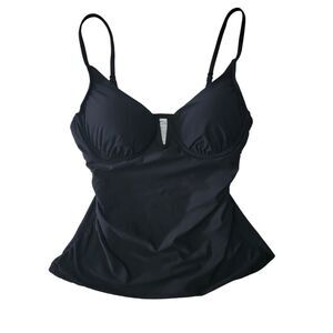 Anne Cole Women's Adjustable Strap Tankini Swim Top - Black